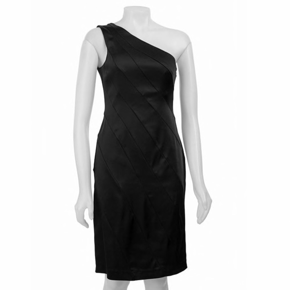 Black one shoulder dress